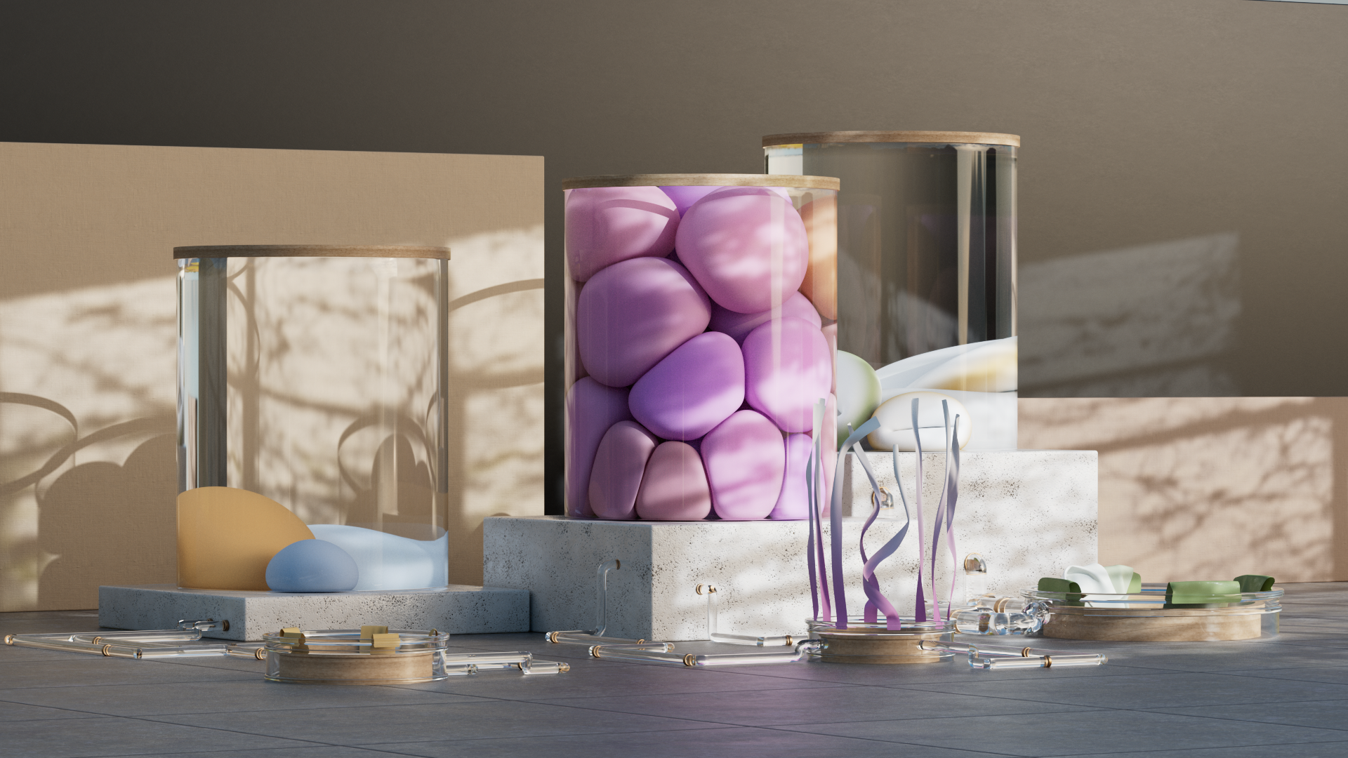 Synthetic Symphony — inflatable instrument render
